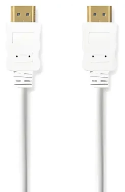 Nedis HDMI - HDMI bílá / Kabel / Ethernet / ARC / 4K 30Hz / 2 m (CVGB34000WT20)