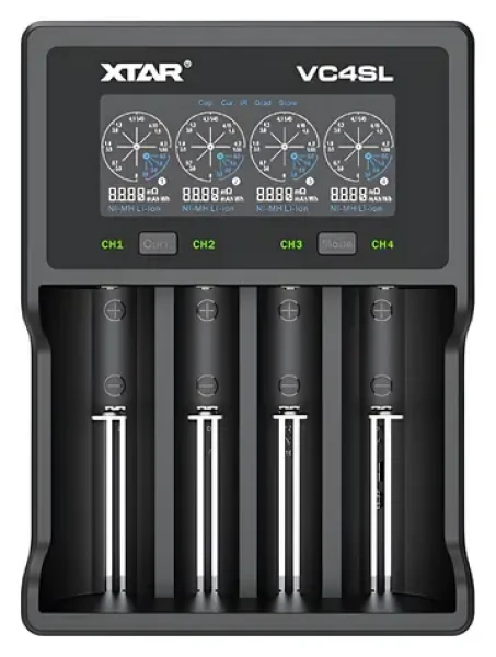 XTAR VC4SL / Nabíječka baterií / Li-Ion / Ni-MH / Ni-Cd / 4 sloty / 18650 (VC4SL)