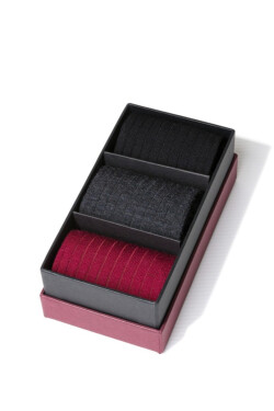 Boxy 3 páry - pánské vlněné ponožky 175 MIX3 41-43