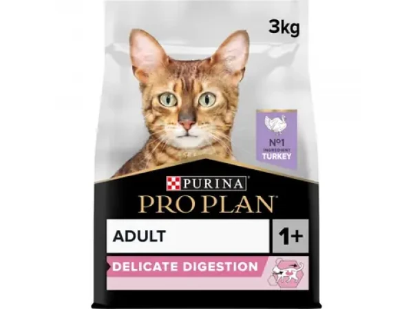 Purina Pro Plan Cat Delicate Digestion Adult krůta 3kg / Granule pro kočky (3222270884129)