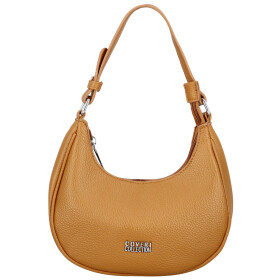 Trendy dámská koženková kabelka na rameno Tricia, hnědá