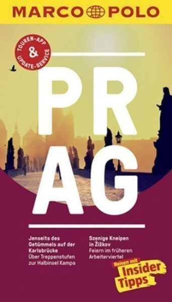 Praha/německy cestovní průvodce s mapou MD