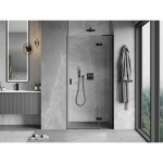 MEXEN/S - Mist-H L sprchové dveře křídlové pravé 95, transparent, černá 8A5L-095-000-70-00-P
