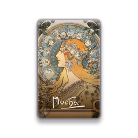 Magnet Alfons Mucha Zodiak, 54 85 mm