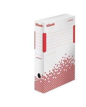 Esselte Speedbox archivační krabice bílá červená 80 mm