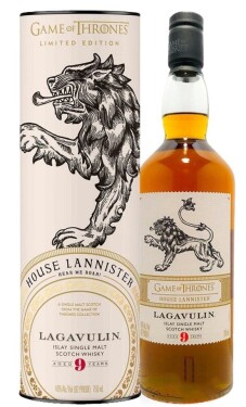 Lagavulin GAME OF THRONES House Lannister Single Malt Whisky 9y 46% 0,7 l (tuba)