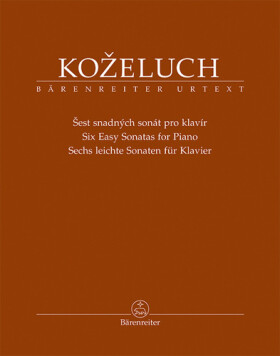 Šest snadných sonát pro klavír - Leopold Koželuh