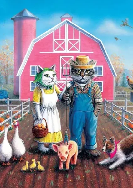 ART PUZZLE 5028 Puzzle Kočičí farmáři