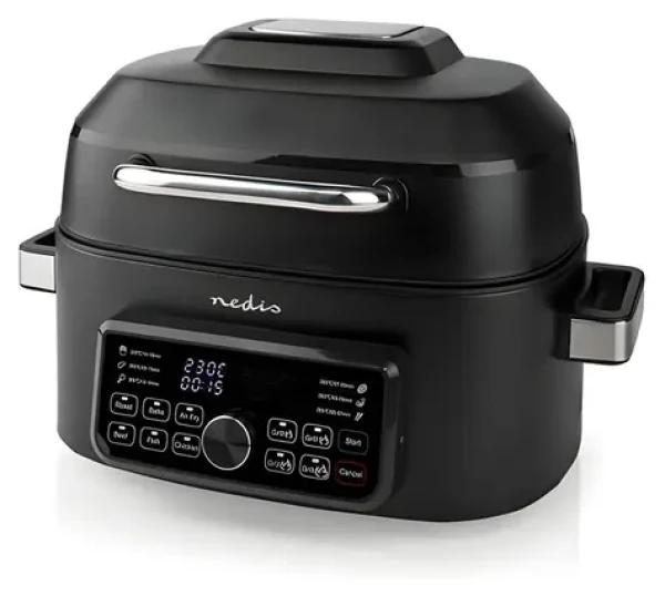 Nedis KAAFG600BK černá / Horkovzdušná fritéza / 6 l / 7 programů (KAAFG600BK)
