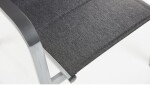 KETTLER BASIC PLUS PADDED stohovatelné, hliníkové křeslo - stříbrná / antracit