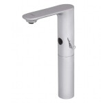 SANELA - Senzorové baterie Automatická umyvadlová směšovací baterie, bateriové napájení, chrom SLU 60B