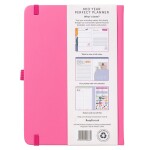 Busy B Týdenní diář Perfect Planner Pink 24/25, růžová barva, papír