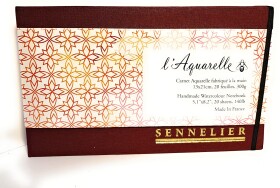 Sennelier Sennelier, N138460.02, ručně vyráběný akvarelový blok, 21 x 13 cm, 300 g, 1 ks