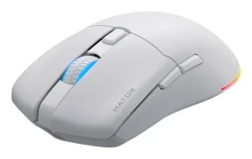 Hator Pulsar 3 bílá / herní bezdrátová myš / optická / 12000 DPI / 8 tlačítek (HTM631)
