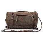 Vintage tailbag na motocykl Denver, 35L, hnědý, textilní