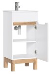 COMAD - Skříňka pod umyvadlo 40cm 1 dvířka BALI bílá 5907611647486