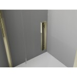 MEXEN/S - Exo sprchový kout skládací dveře 100 x 90, transparent, zlato 816-100-090-50-00