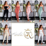 Sexy kombinéza Bandeau Ripp Jumpsuit Einheitsgroesse