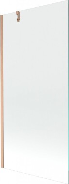 MEXEN/S - Next vanová zástěna FIX 90 x 150, transparent, měď kartáčovaná 895-090-000-00-00-65