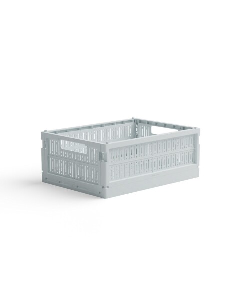 Skládací přepravka midi Made Crate - ice cube blue