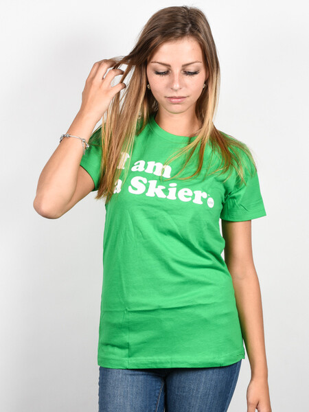 Line Skier Forever green dámské tričko s krátkým rukávem - S