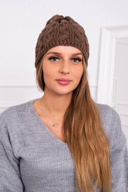 Fleecová čepice Teresa K285 mocca UNI