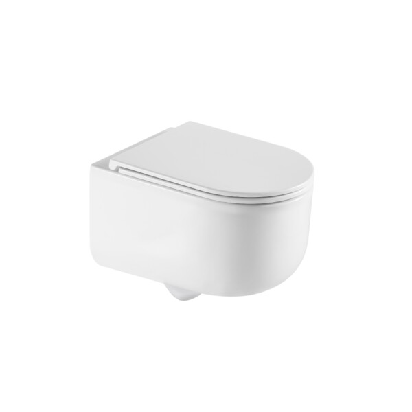 INVENA - WC mísa závěsná, Korfu kulatá, s prkénkem soft-close CE-95-001-L