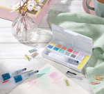 Derwent Pastel Shades Paint Pan Set pastelové akvarelové barvy 12 ks