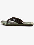 Quiksilver MOLOKAI LAYBACK BLACK/BROWN/GREEN pánské žabky