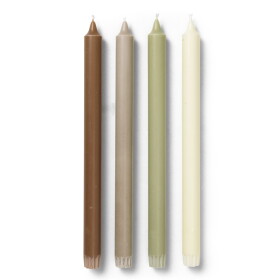 Ferm Living Svíčky Pure set 4ks, botanic blend