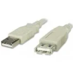 Usb kabel Usb 2.0 prodlužovací kabel A-a, konektory male-female, stíněný, délka 1m