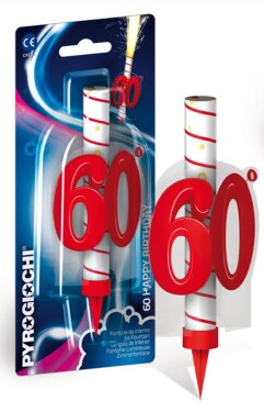 Pyrogiochi fontána na dort číslo 60 Pyrogiochi fontána na dort číslo 60