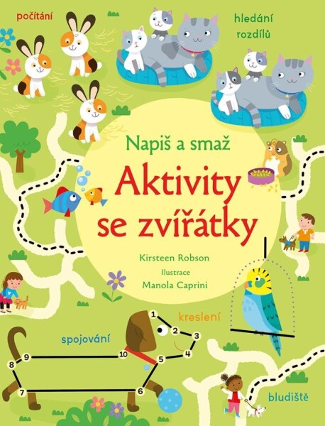 Napiš a smaž Aktivity se zvířátky - Kirsteen Robson