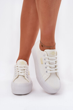Dámské Tenisky Na Platformě Lee Cooper LCW-25-31-3450L Bílé 37