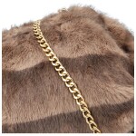 Stylová dámská plyšová crossbody kabelka Bateia, khaki