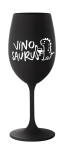 VÍNOSAURUS - černá sklenice na víno 350 ml