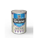 GRAND konz. kočka deluxe 100% rybí 400g + Množstevní sleva sleva 15%