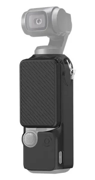 Puluz Silikonové pouzdro se šňůrkou černá / Pouzdro / pro DJI Osmo Pocket 3 / silikon (PU998B)