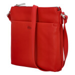 Jednoduchá dámská crossbody kabelka Erné, červená