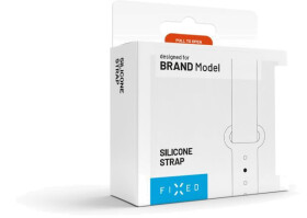 FIXED Silikonový řemínek Silicone Strap pro Xiaomi Mi Band 3/4 bílý