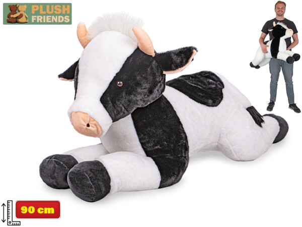 Plyšová kráva Plush Friends ležící 90 cm
