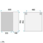 REA - Sada koupelnového nábytku Faro 60 cm REA-M0037