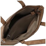 Trendy dámská koženková kabelka na rameno Gladys, hnědá