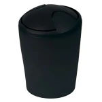 Spirella MOVE výklopný odpadkový koš 5 L černý / plast (7610583149558)