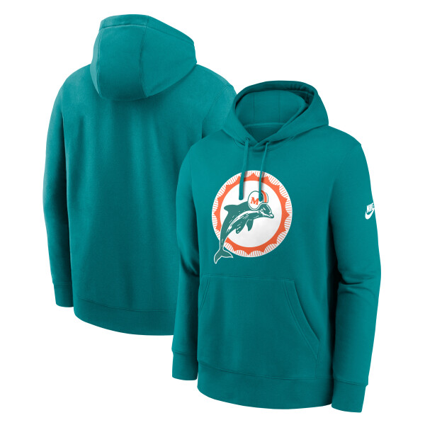 Pánská mikina Miami Dolphins NFL Nike Club Logo Hoodie Velikost: 2XL