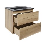 Koupelnová skříňka 2 zásuvková s umyvadlem SAT B-Way 59x50x45 cm dub mat BWAY260OAKU4B BWAY260OAKU4B