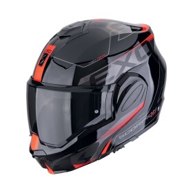 Moto přilba Scorpion Exo-Tech Evo Traveller černo/červená - L