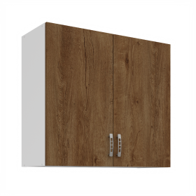 Horní skříňka Sára 80 G-72 2F Barva korpusu: Bílá, Barva dvířek: Dub Lefkas