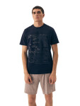 Pánské pyžamo 42598 Surf blue - HENDERSON tmavě modrá XL