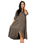 HOSH Dámské košilové šaty FATE Velikost: XL/XXL, Barva: Starorůžová